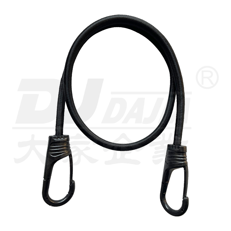 Round Bungee Cords With Double Injection Connect Carabiners