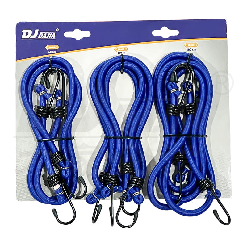 12mm Bungee Cord Strong Bungee Straps With Zinc Plated Steel Hook